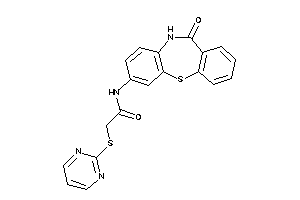 N-(6-keto-5H-benzo[b][1,4]benzothiazepin-2-yl)-2-(2-pyrimidylthio)acetamide