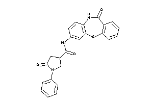 5-keto-N-(6-keto-5H-benzo[b][1,4]benzothiazepin-2-yl)-1-phenyl-pyrrolidine-3-carboxamide