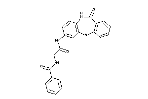 N-[2-keto-2-[(6-keto-5H-benzo[b][1,4]benzothiazepin-2-yl)amino]ethyl]benzamide