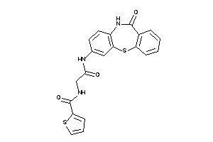 Image of N-[2-keto-2-[(6-keto-5H-benzo[b][1,4]benzothiazepin-2-yl)amino]ethyl]thiophene-2-carboxamide