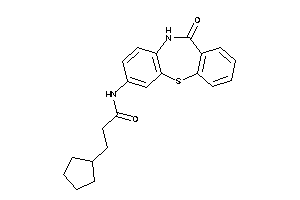 3-cyclopentyl-N-(6-keto-5H-benzo[b][1,4]benzothiazepin-2-yl)propionamide