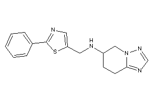 (2-phenylthiazol-5-yl)methyl-(5,6,7,8-tetrahydro-[1,2,4]triazolo[1,5-a]pyridin-6-yl)amine