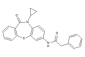 N-(5-cyclopropyl-6-keto-benzo[b][1,4]benzothiazepin-2-yl)-2-phenyl-acetamide