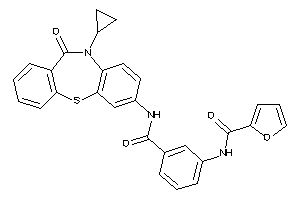 N-[3-[(5-cyclopropyl-6-keto-benzo[b][1,4]benzothiazepin-2-yl)carbamoyl]phenyl]-2-furamide