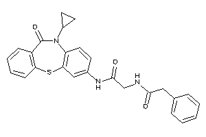 N-(5-cyclopropyl-6-keto-benzo[b][1,4]benzothiazepin-2-yl)-2-[(2-phenylacetyl)amino]acetamide