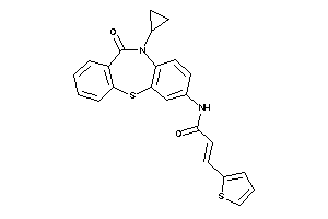 N-(5-cyclopropyl-6-keto-benzo[b][1,4]benzothiazepin-2-yl)-3-(2-thienyl)acrylamide