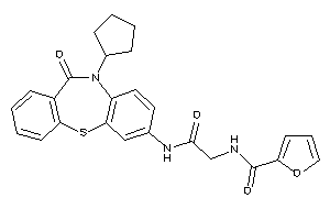 N-[2-[(5-cyclopentyl-6-keto-benzo[b][1,4]benzothiazepin-2-yl)amino]-2-keto-ethyl]-2-furamide