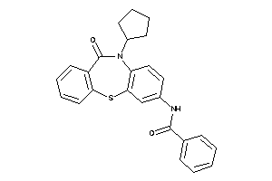 N-(5-cyclopentyl-6-keto-benzo[b][1,4]benzothiazepin-2-yl)benzamide