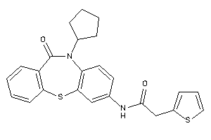 N-(5-cyclopentyl-6-keto-benzo[b][1,4]benzothiazepin-2-yl)-2-(2-thienyl)acetamide