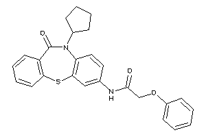 N-(5-cyclopentyl-6-keto-benzo[b][1,4]benzothiazepin-2-yl)-2-phenoxy-acetamide