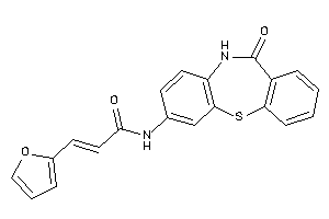 Image of 3-(2-furyl)-N-(6-keto-5H-benzo[b][1,4]benzothiazepin-2-yl)acrylamide