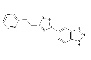 3-(1H-benzotriazol-5-yl)-5-phenethyl-1,2,4-oxadiazole