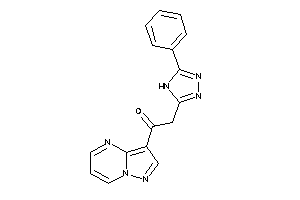 2-(5-phenyl-4H-1,2,4-triazol-3-yl)-1-pyrazolo[1,5-a]pyrimidin-3-yl-ethanone