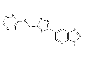 3-(1H-benzotriazol-5-yl)-5-[(2-pyrimidylthio)methyl]-1,2,4-oxadiazole