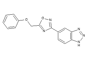 3-(1H-benzotriazol-5-yl)-5-(phenoxymethyl)-1,2,4-oxadiazole