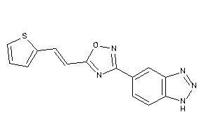 3-(1H-benzotriazol-5-yl)-5-[2-(2-thienyl)vinyl]-1,2,4-oxadiazole