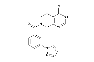 7-(3-pyrazol-1-ylbenzoyl)-3,5,6,8-tetrahydropyrido[3,4-d]pyrimidin-4-one