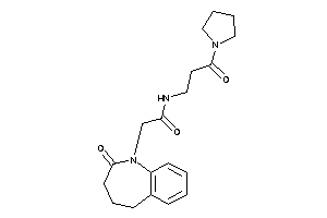 2-(2-keto-4,5-dihydro-3H-1-benzazepin-1-yl)-N-(3-keto-3-pyrrolidino-propyl)acetamide