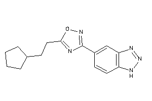 3-(1H-benzotriazol-5-yl)-5-(2-cyclopentylethyl)-1,2,4-oxadiazole