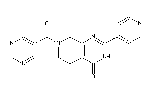 2-(4-pyridyl)-7-(pyrimidine-5-carbonyl)-3,5,6,8-tetrahydropyrido[3,4-d]pyrimidin-4-one