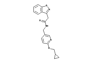 N-[[6-(cyclopropylmethoxy)-3-pyridyl]methyl]-2-indoxazen-3-yl-acetamide