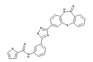 N-[3-[3-(6-keto-5H-benzo[b][1,4]benzothiazepin-2-yl)-1,2,4-oxadiazol-5-yl]phenyl]-2-furamide