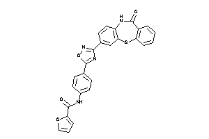 N-[4-[3-(6-keto-5H-benzo[b][1,4]benzothiazepin-2-yl)-1,2,4-oxadiazol-5-yl]phenyl]-2-furamide