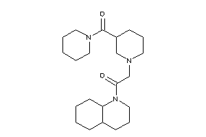 1-(3,4,4a,5,6,7,8,8a-octahydro-2H-quinolin-1-yl)-2-[3-(piperidine-1-carbonyl)piperidino]ethanone