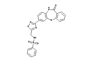 N-[[3-(6-keto-5H-benzo[b][1,4]benzothiazepin-2-yl)-1,2,4-oxadiazol-5-yl]methyl]benzenesulfonamide