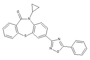 5-cyclopropyl-2-(5-phenyl-1,2,4-oxadiazol-3-yl)benzo[b][1,4]benzothiazepin-6-one