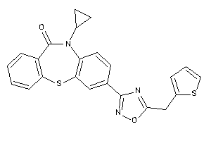 5-cyclopropyl-2-[5-(2-thenyl)-1,2,4-oxadiazol-3-yl]benzo[b][1,4]benzothiazepin-6-one