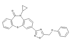 5-cyclopropyl-2-[5-(phenoxymethyl)-1,2,4-oxadiazol-3-yl]benzo[b][1,4]benzothiazepin-6-one