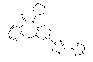 5-cyclopentyl-2-[5-(2-furyl)-1,2,4-oxadiazol-3-yl]benzo[b][1,4]benzothiazepin-6-one