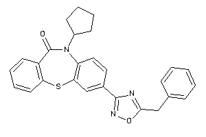 2-(5-benzyl-1,2,4-oxadiazol-3-yl)-5-cyclopentyl-benzo[b][1,4]benzothiazepin-6-one