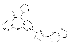 2-[5-(1,3-benzodioxol-5-yl)-1,2,4-oxadiazol-3-yl]-5-cyclopentyl-benzo[b][1,4]benzothiazepin-6-one