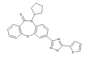 5-cyclopentyl-2-[5-(2-thienyl)-1,2,4-oxadiazol-3-yl]benzo[b][1,4]benzothiazepin-6-one