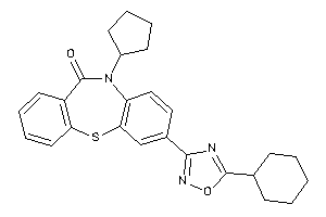 2-(5-cyclohexyl-1,2,4-oxadiazol-3-yl)-5-cyclopentyl-benzo[b][1,4]benzothiazepin-6-one