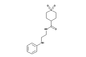 N-(2-anilinoethyl)-1,1-diketo-thiane-4-carboxamide