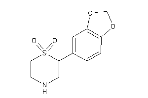 2-(1,3-benzodioxol-5-yl)-1,4-thiazinane 1,1-dioxide