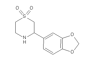 3-(1,3-benzodioxol-5-yl)-1,4-thiazinane 1,1-dioxide