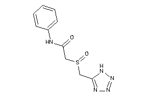 N-phenyl-2-(1H-tetrazol-5-ylmethylsulfinyl)acetamide