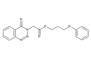 2-(4-keto-1,2,3-benzotriazin-3-yl)acetic Acid 3-phenoxypropyl Ester