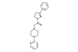 1-(3-phenyl-2-pyrazolin-1-yl)-2-[4-(2-pyridyl)piperazino]ethanone