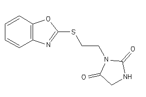 3-[2-(1,3-benzoxazol-2-ylthio)ethyl]hydantoin