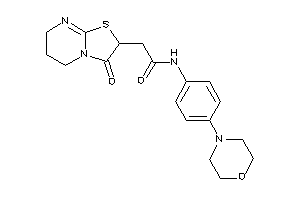 Image of 2-(3-keto-6,7-dihydro-5H-thiazolo[3,2-a]pyrimidin-2-yl)-N-(4-morpholinophenyl)acetamide
