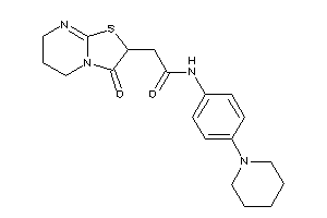 2-(3-keto-6,7-dihydro-5H-thiazolo[3,2-a]pyrimidin-2-yl)-N-(4-piperidinophenyl)acetamide