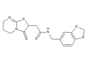 2-(3-keto-6,7-dihydro-5H-thiazolo[3,2-a]pyrimidin-2-yl)-N-piperonyl-acetamide