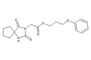 Image of 2-(2,4-diketo-1,3-diazaspiro[4.4]nonan-3-yl)acetic Acid 3-phenoxypropyl Ester