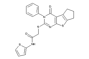 2-[[keto(phenyl)BLAHyl]thio]-N-(2-thienyl)acetamide