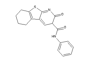 Image of 2-keto-N-phenyl-5,6,7,8-tetrahydro-3H-benzothiopheno[2,3-b]pyridine-3-carboxamide
